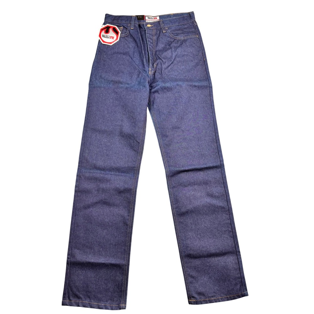 Walls FR Flame Resistant Relaxed Fit Straight Leg Work Jeans 32x34 Blue SS200DW9
